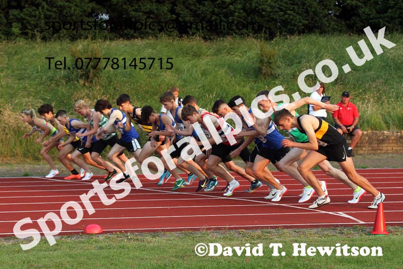 1500 metres, 2021 North East Grand Prix 5, Monkton, Wednesday, July 21st. Photo: David T. Hewitson/Sports for All Pics